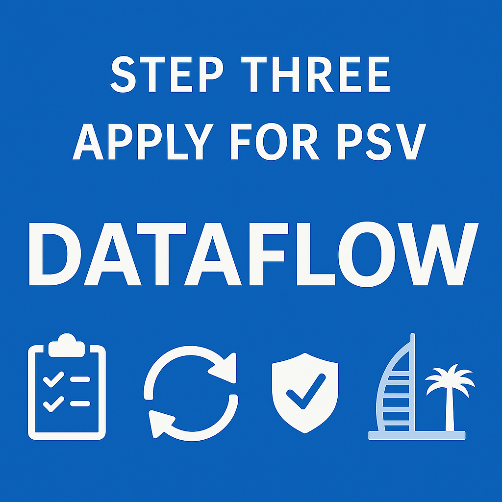 DataFlow Step Three: Apply for PSV